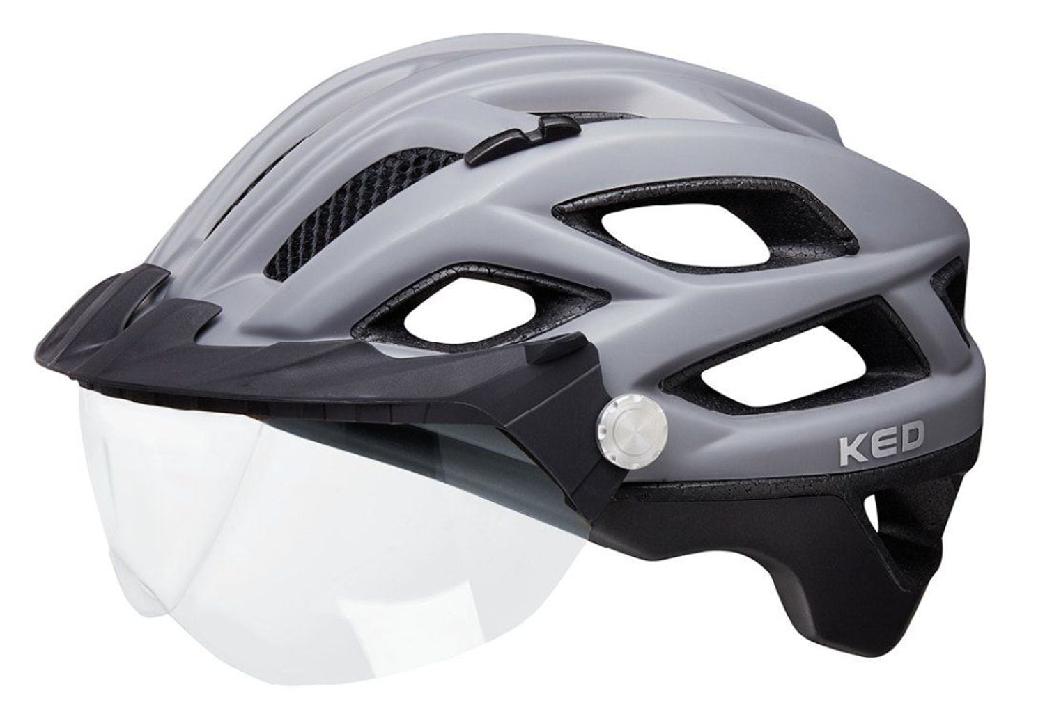 KED Covis Lite L grey black matt 55-61 cm