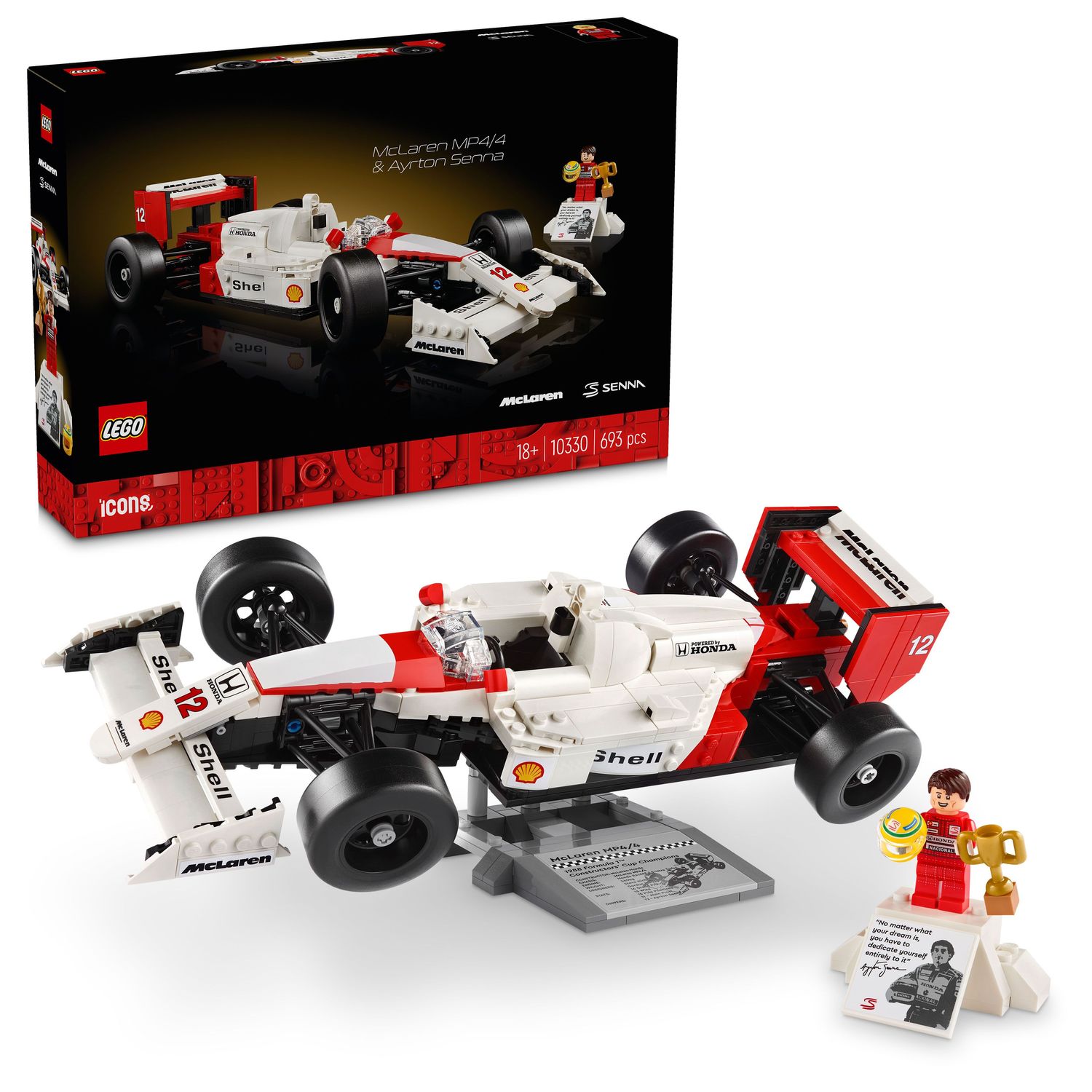 LEGO&reg; Icons McLaren MP4/4 & Ayrton Senna - Bild 1