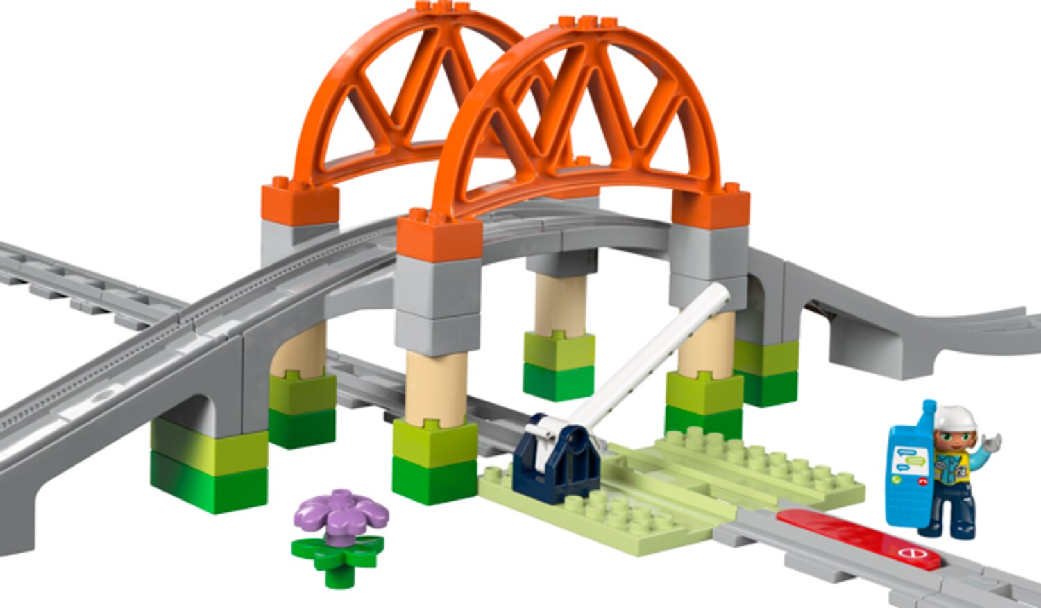 Duplo DUPLO Eisenbahnbrücke und Schienen - Erweiterungsset