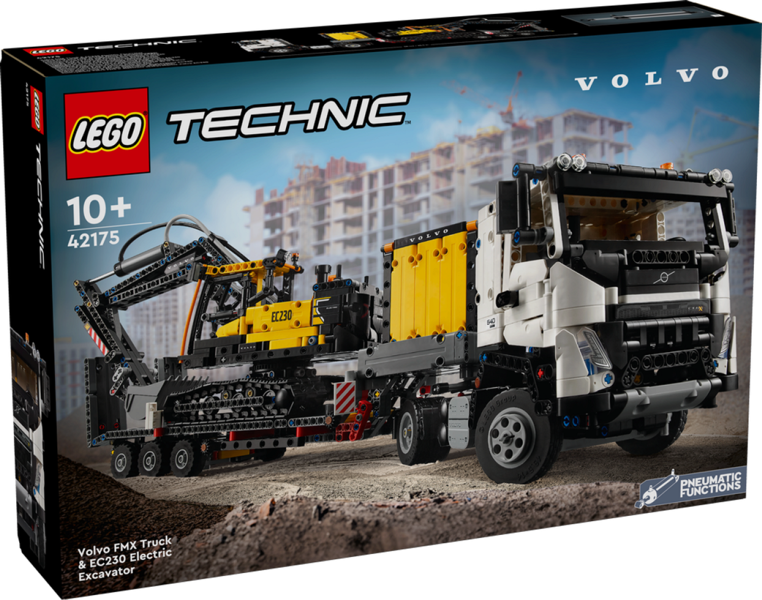 LEGO® Volvo FMX LKW mit EC230 Electric Raupenbagger