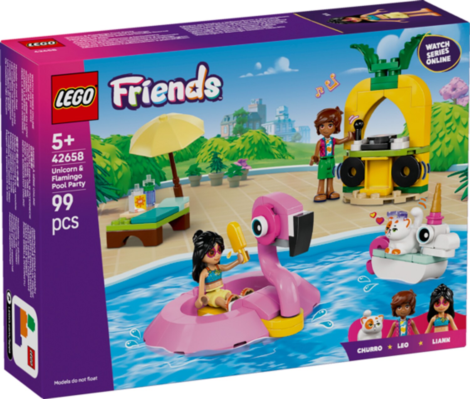 LEGO&reg; Poolparty mit Einhorn und Flamingo - Bild 1