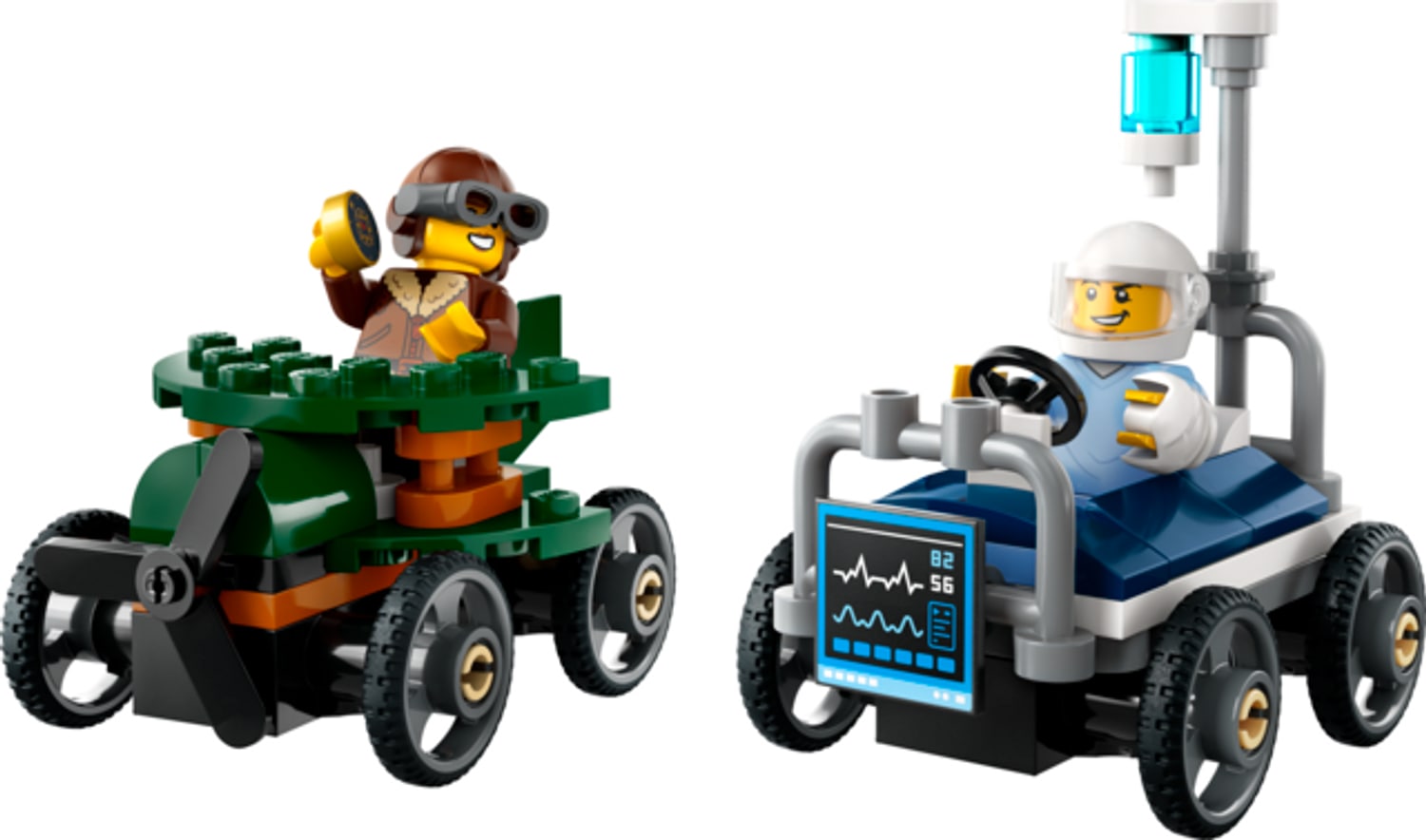 LEGO&reg; City Flugzeug vs. Krankenhausbett - Bild 1