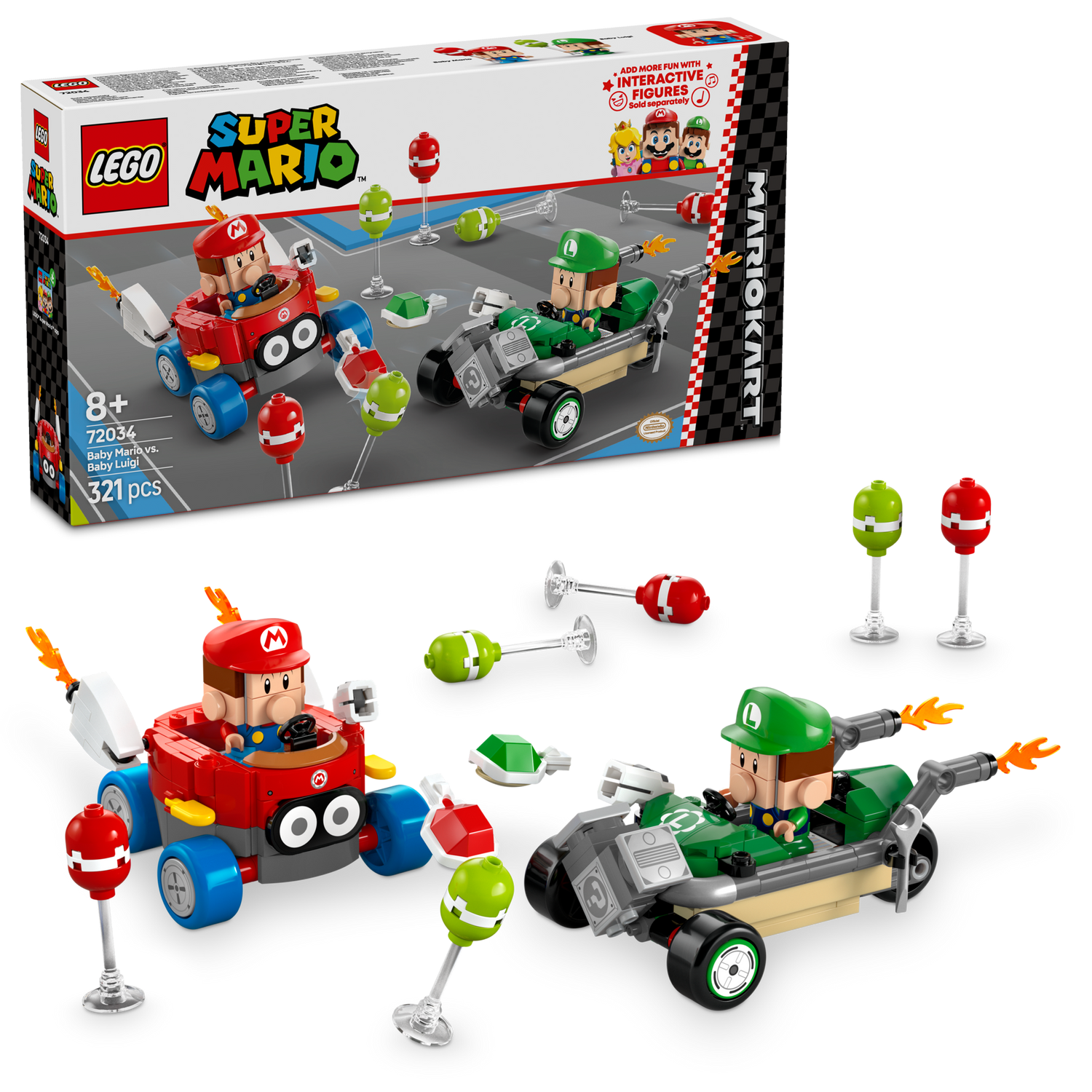 LEGO&reg; Super Mario&trade; Mario Kart&trade; &ndash; Baby Mario vs. Baby Luigi - Bild 1