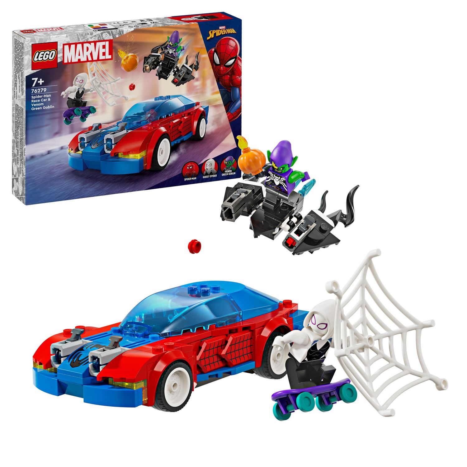 LEGO&reg; Super Heroes Spider-Mans Rennauto & Venom Green Goblin - Bild 1