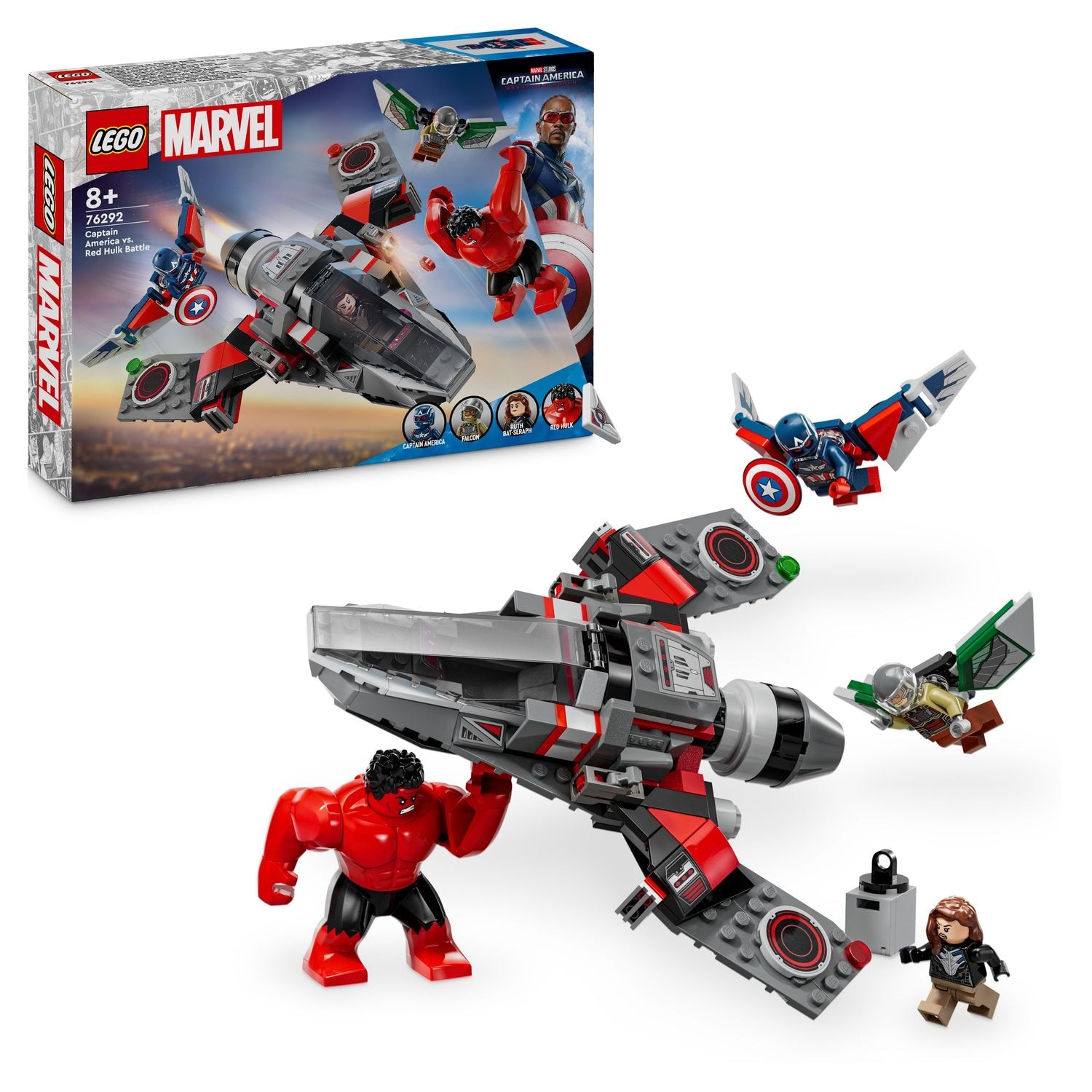 LEGO® Marvel Showdown zwischen Captain America und Red Hulk