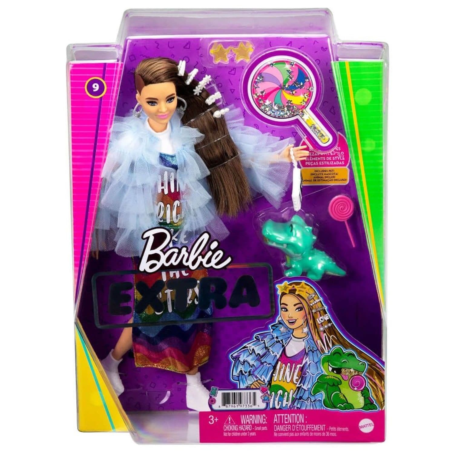 Barbie Extra  im Regenbogenkleid - Bild 1
