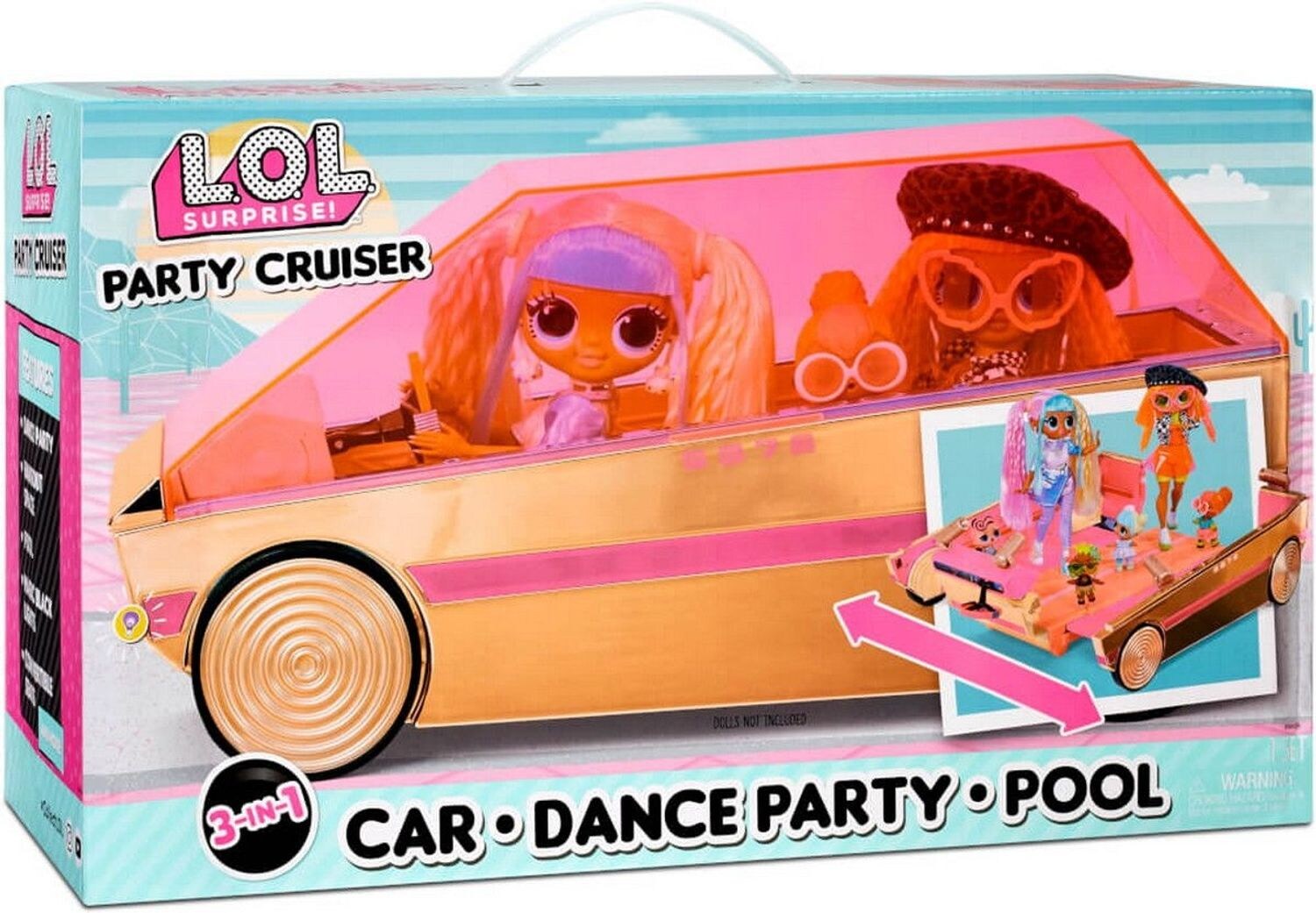 L.O.L. SURPRISE! 3-in-1 Party Cruiser | 00035051118305