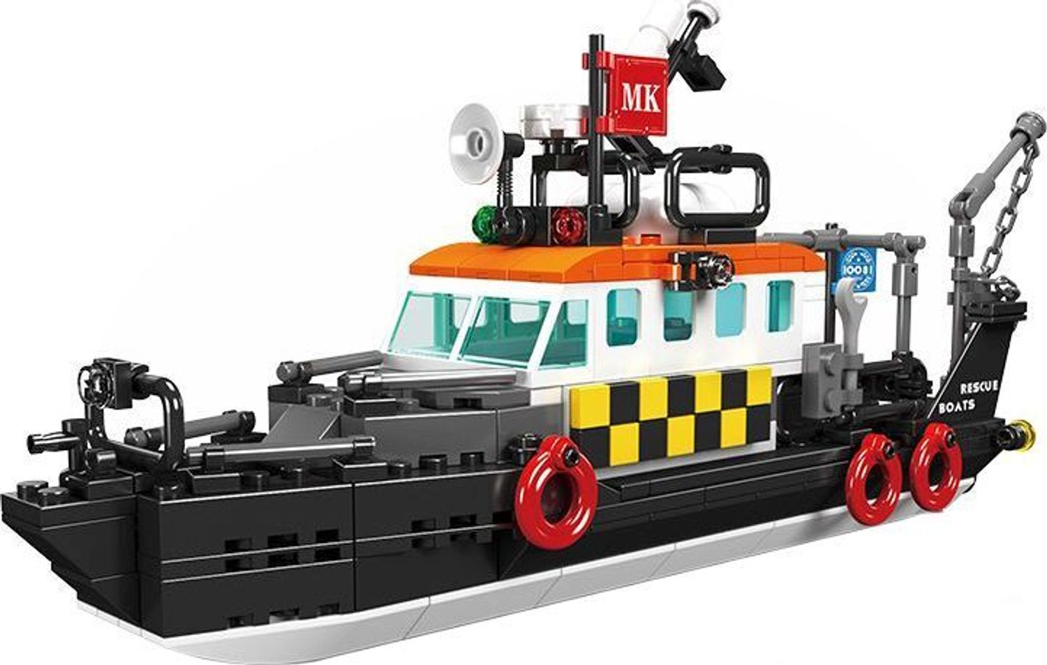 Mould King Britisches multifunktionales Rettungsboot - Bild 1