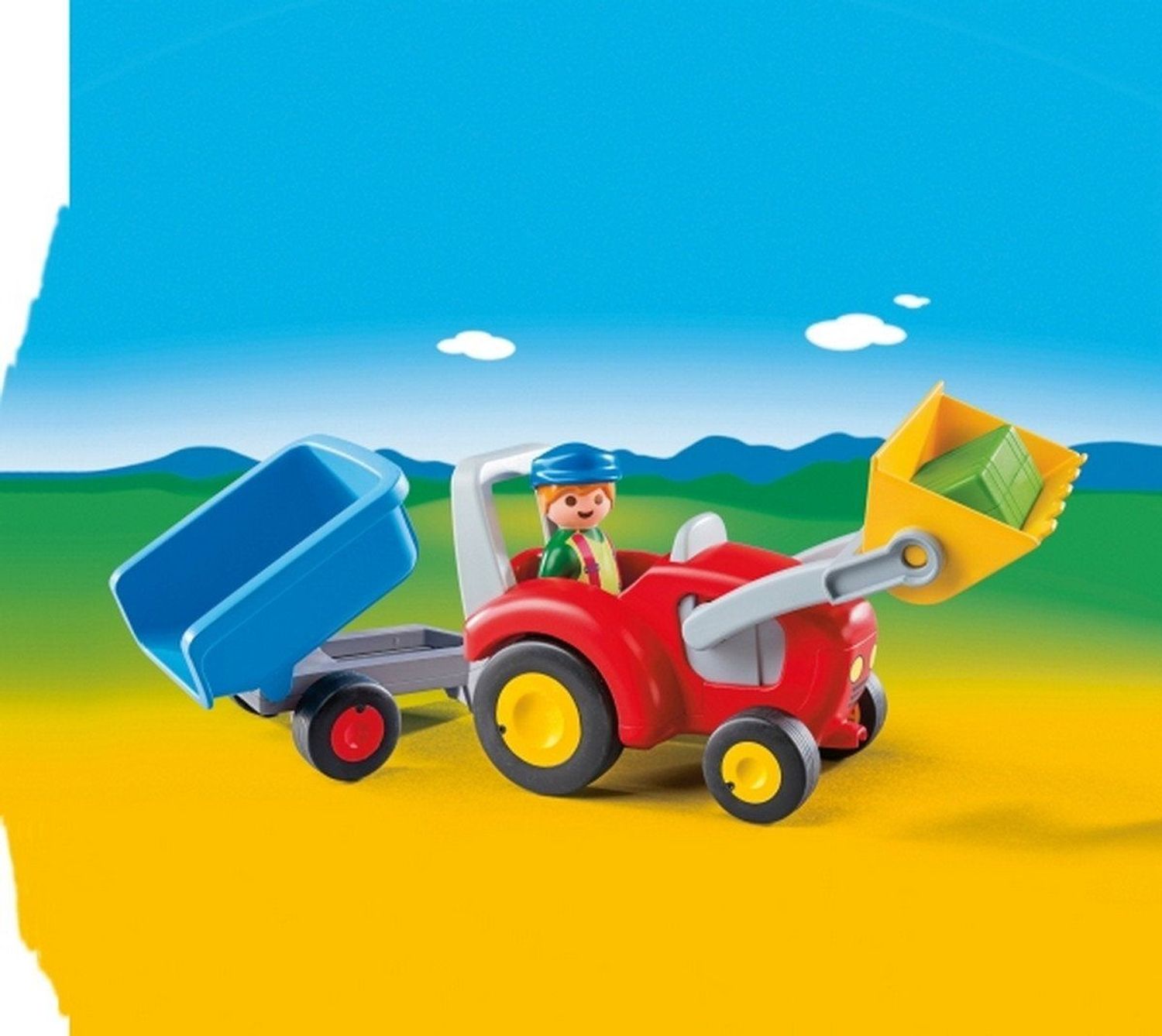 Playmobil Traktor mit Anh&auml;nger - Bild 1