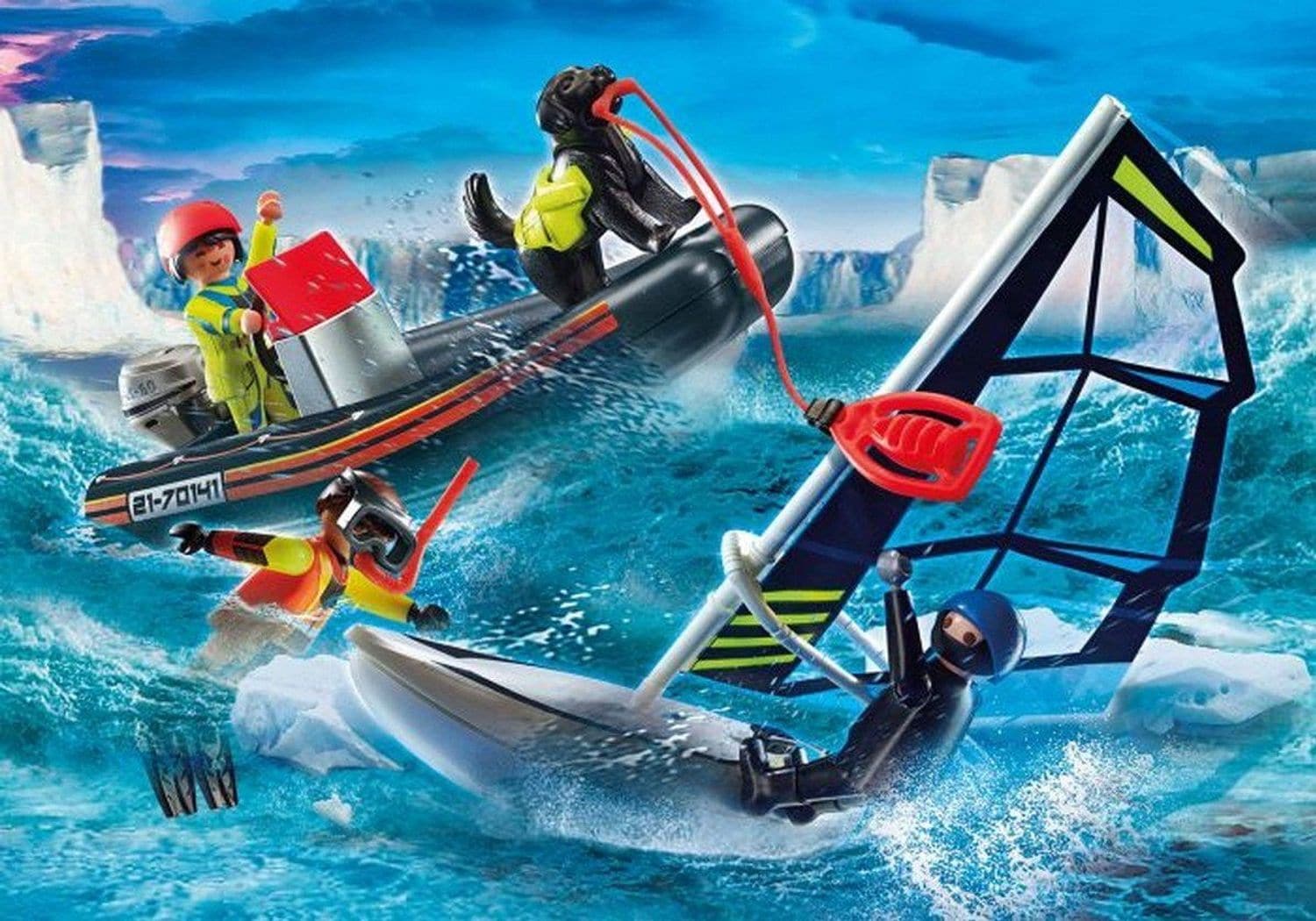 Playmobil Polarsegler-Rettung mit Schlauchboot - Bild 1