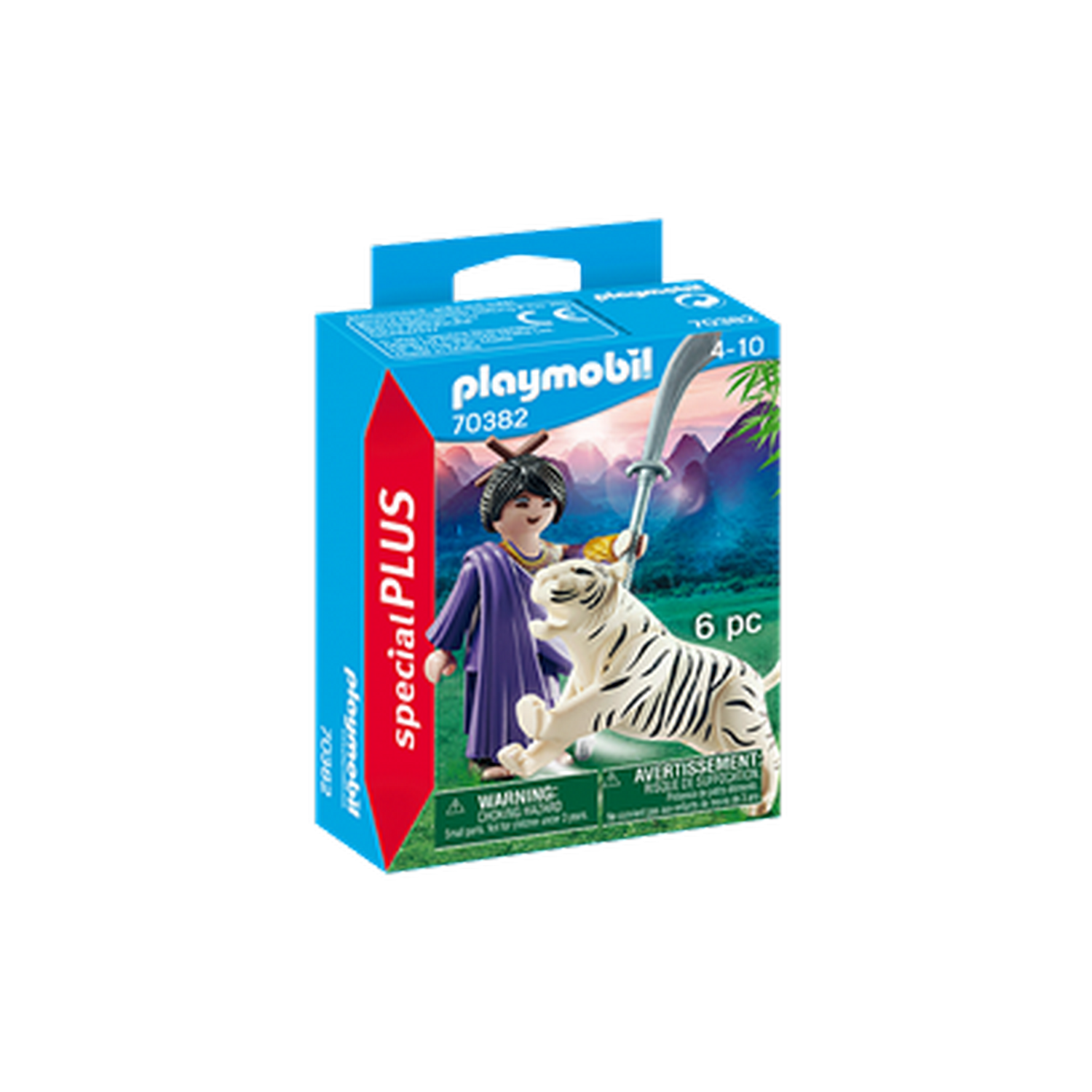 Playmobil Asiak&auml;mpferin mit Tiger - Bild 1