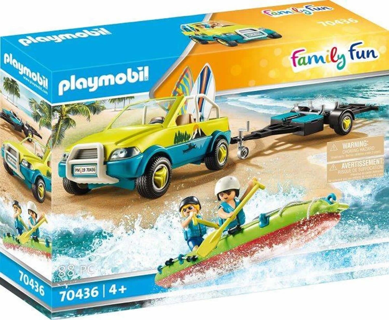 Playmobil Strandauto mit Kanuanhänger | 04008789704368