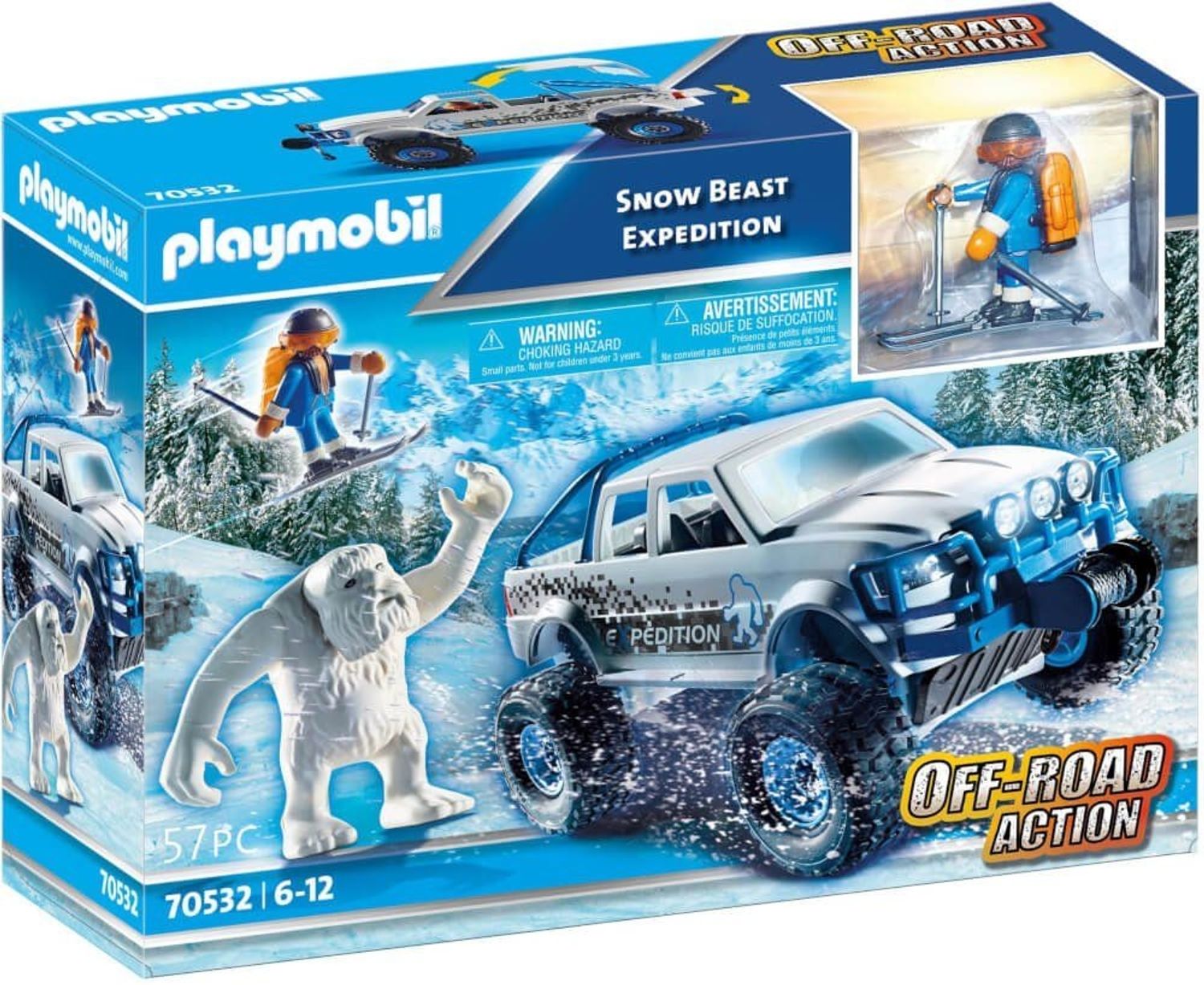 Playmobil Snow Expedition mit Yeti und Skifahrer - Bild 1