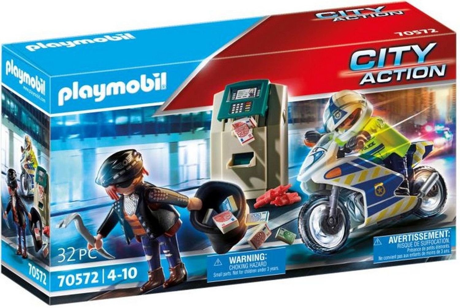 Playmobil Polizei-Motorrad: Geldr&auml;uberverfolgung - Bild 1