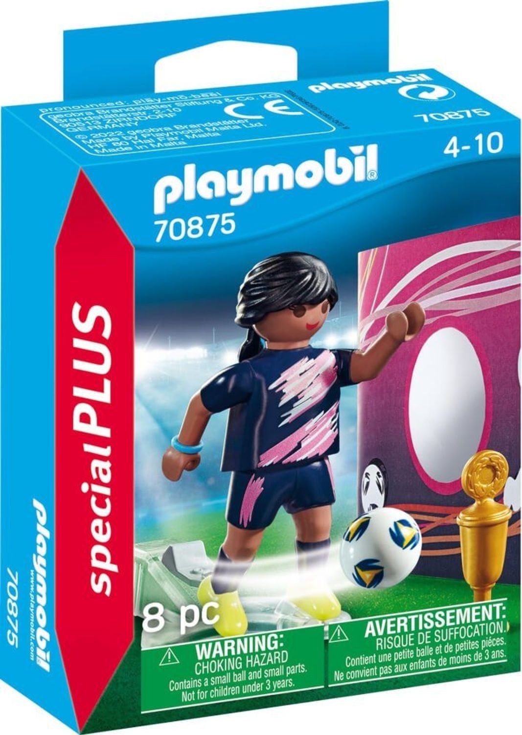 Playmobil Fu&szlig;ballerin mit Torwand - Bild 1