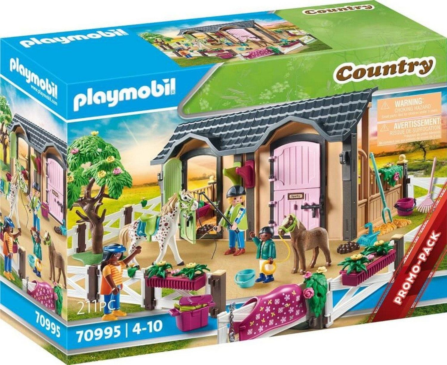 Playmobil Reitunterricht mit Pferdeboxen - Bild 1