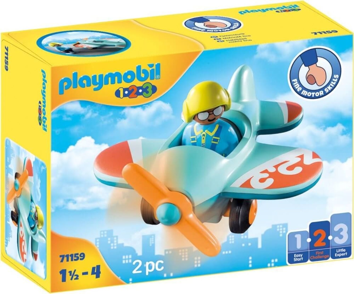 Playmobil Flugzeug mit Pilot - Bild 1