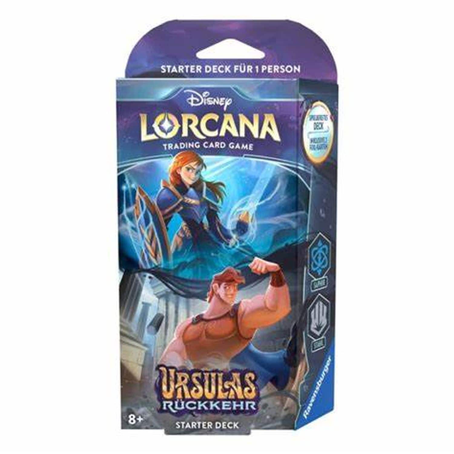Ravensburger Disney Lorcana Ursulas R&uuml;ckkehr - Starter Deck Saphir und Stahl - Bild 1