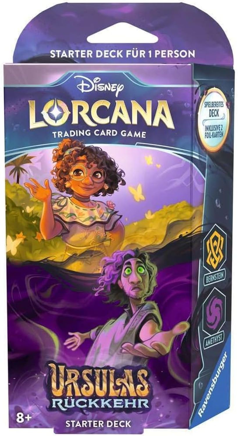 Ravensburger Disney Lorcana Ursulas R&uuml;ckkehr - Starter Deck Bernstein und Amethyst - Bild 1