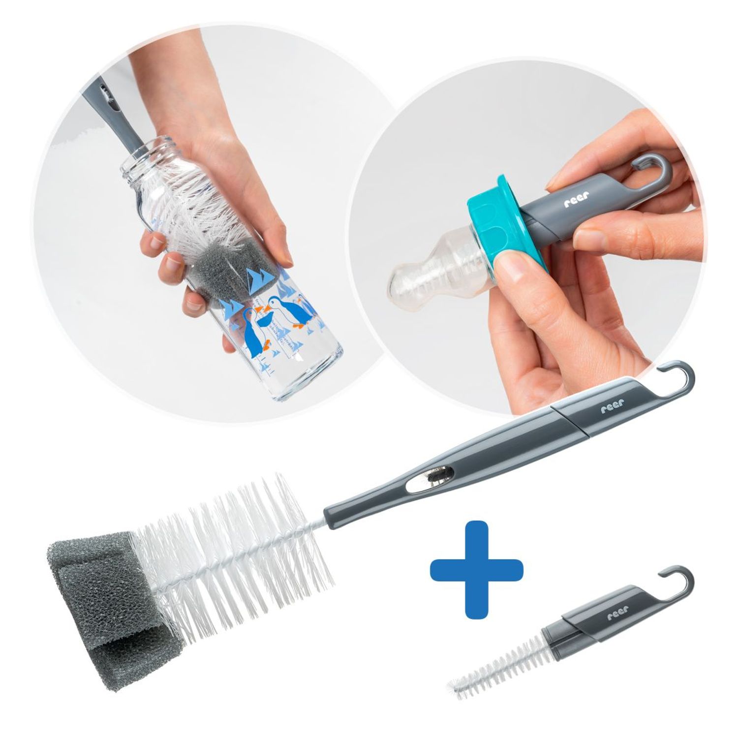 reer 2in1 Flaschen- und Saugerb&uuml;rste - Bild 1