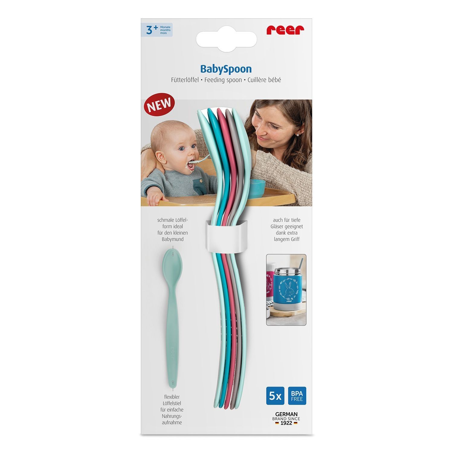 reer Babyspoon F&uuml;tterl&ouml;ffel 5er Set - Bild 1