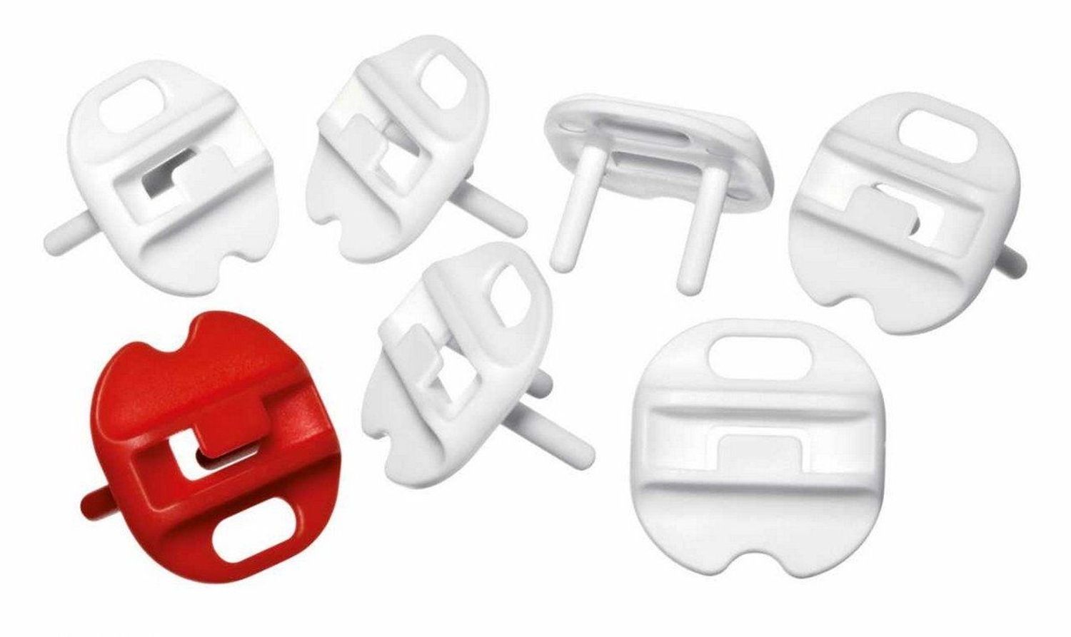 reer [6 St&uuml;ck] Steckdosenkappe wei&szlig; - Bild 1