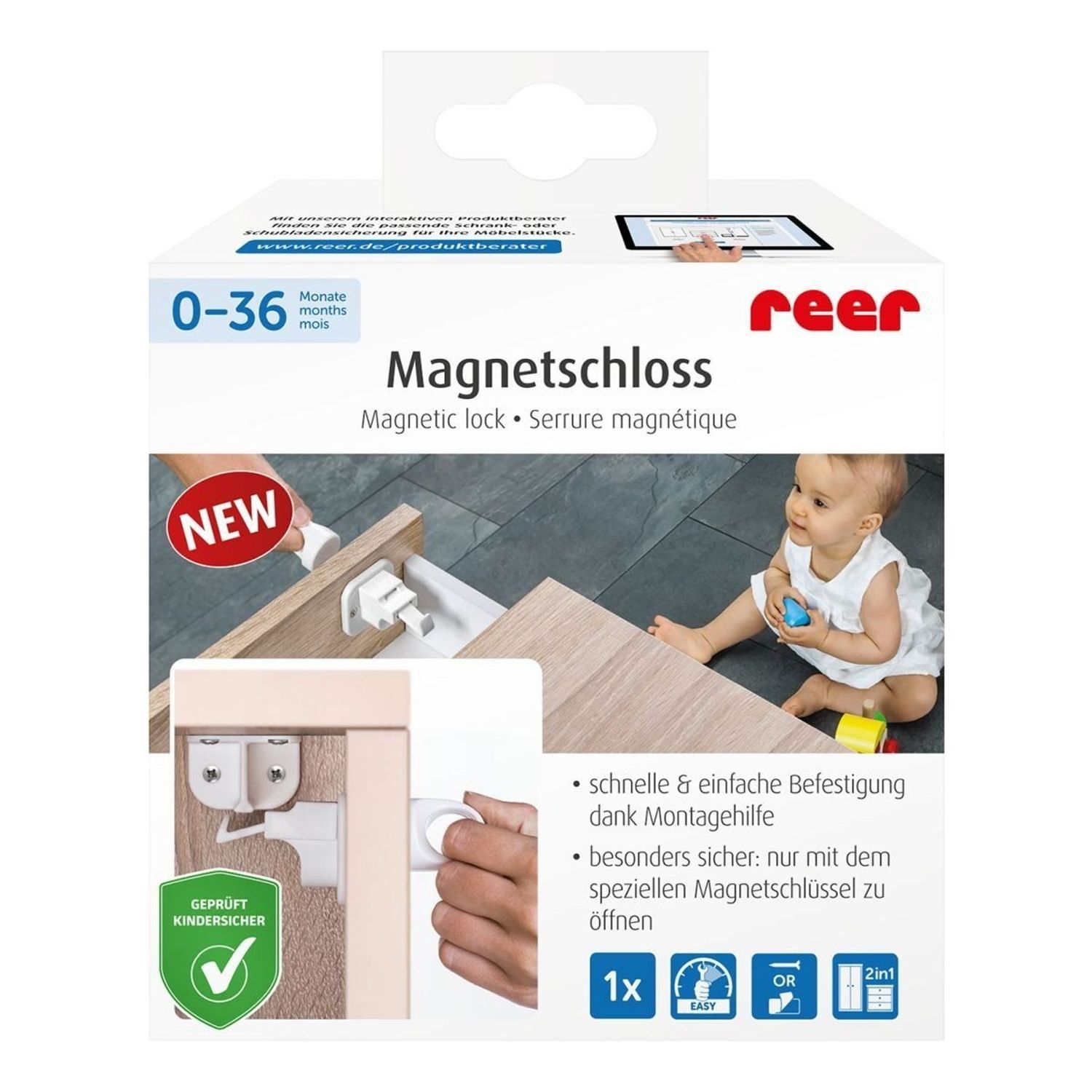 reer Magnetschloss, 1 St&uuml;ck - Bild 1