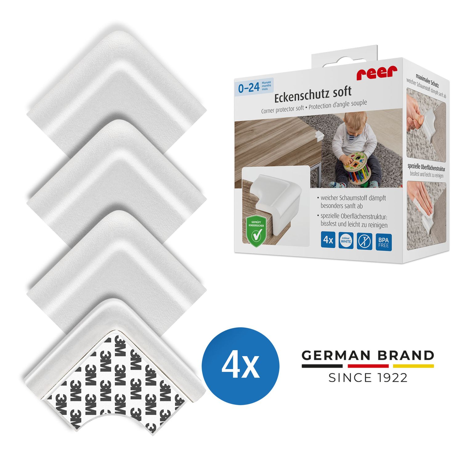 reer Eckenschutz soft wei&szlig; - Bild 1