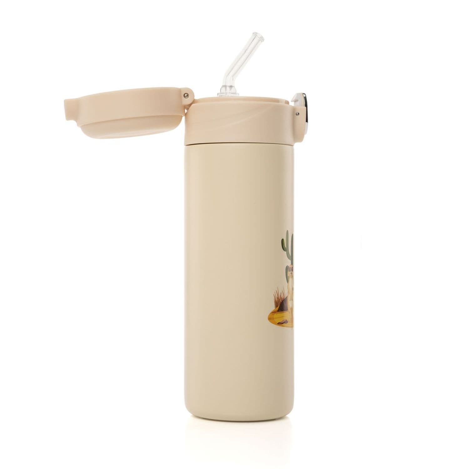 reer Kids Trinkhalmflasche 350ml Cremeweiss - Bild 1