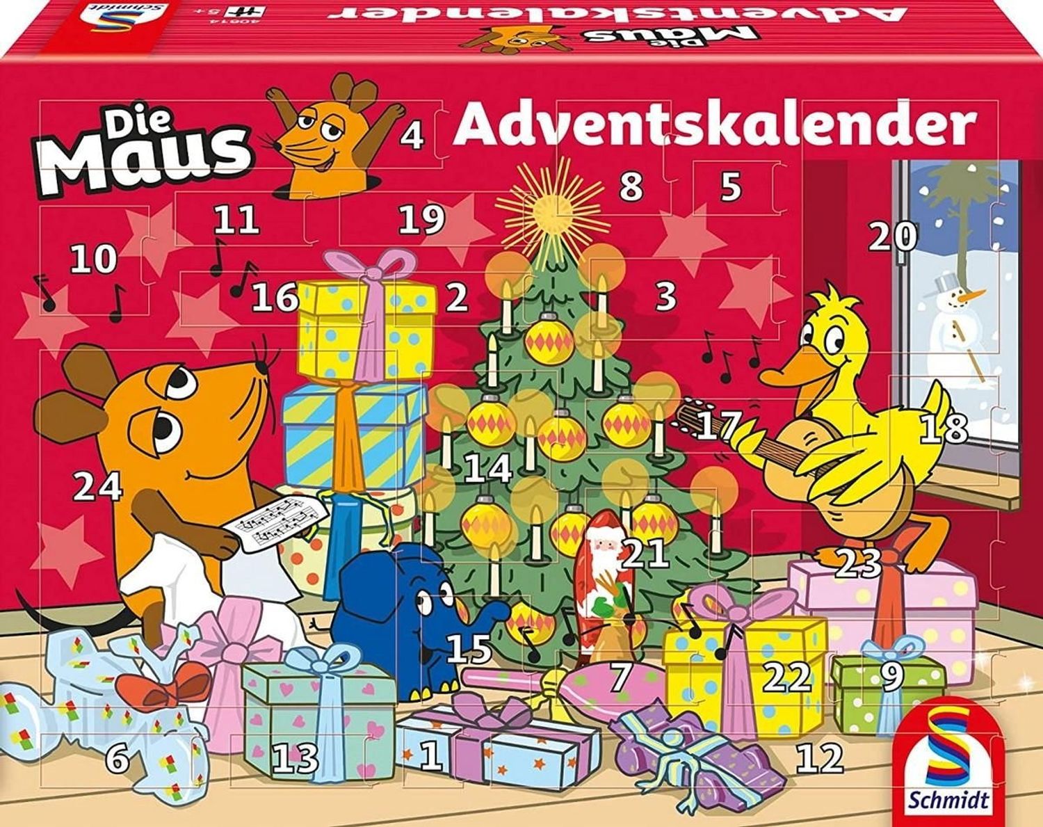 Schmidt Spiele Die Maus Kalender - Adventskalender mit Figuren und Ausstechformen - Bild 1