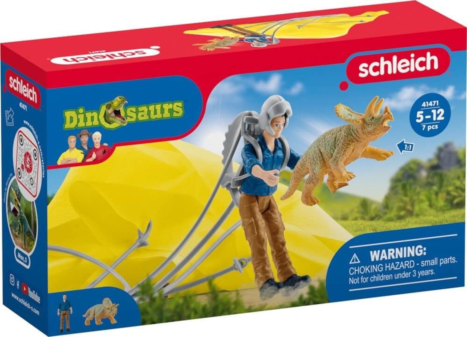 Schleich Dino Fallschirmrettung - Bild 1