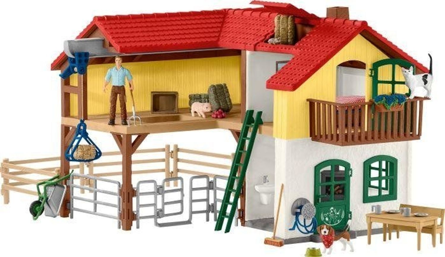 Schleich Bauernhaus mit Stall und Tieren - Bild 1