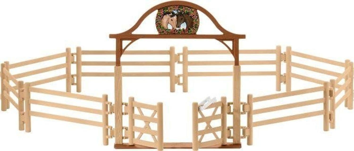 Schleich Pferdekoppel mit Eingangstor - Bild 1