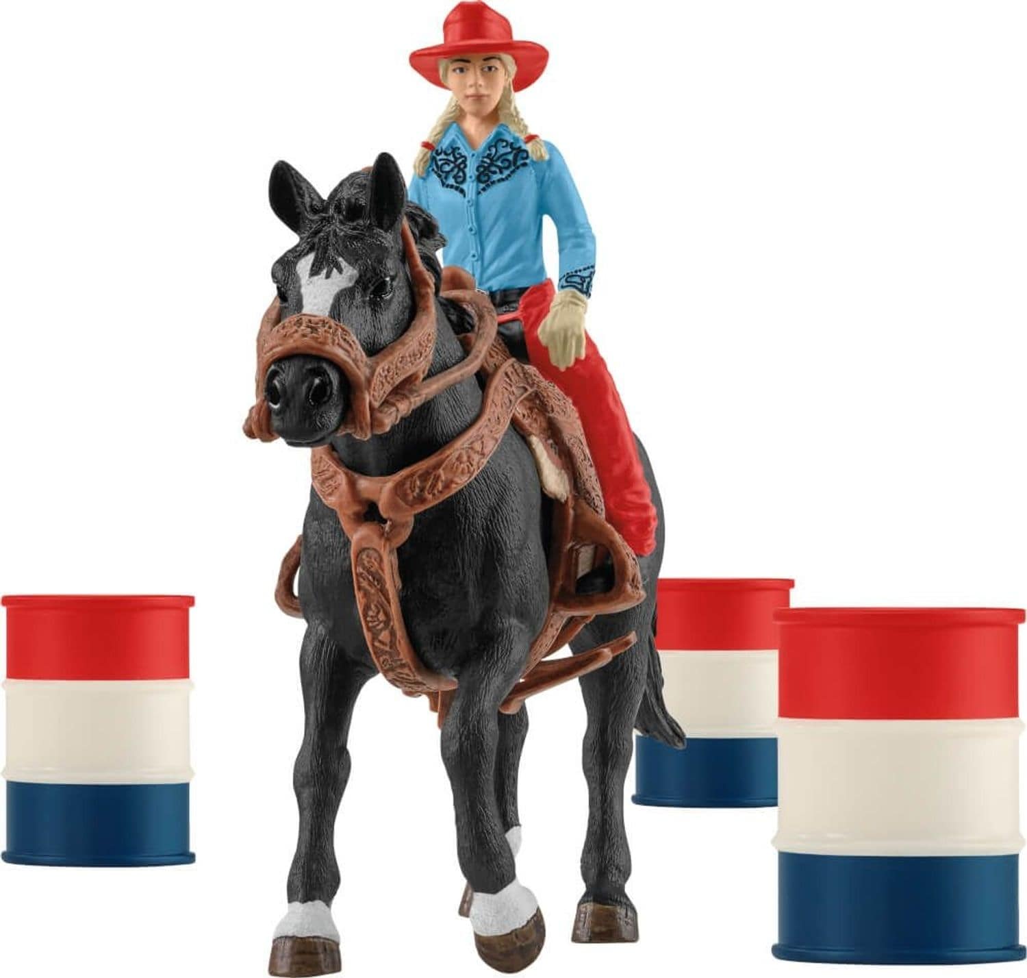 Schleich Barrel Racing mit Cowgirl - Bild 1