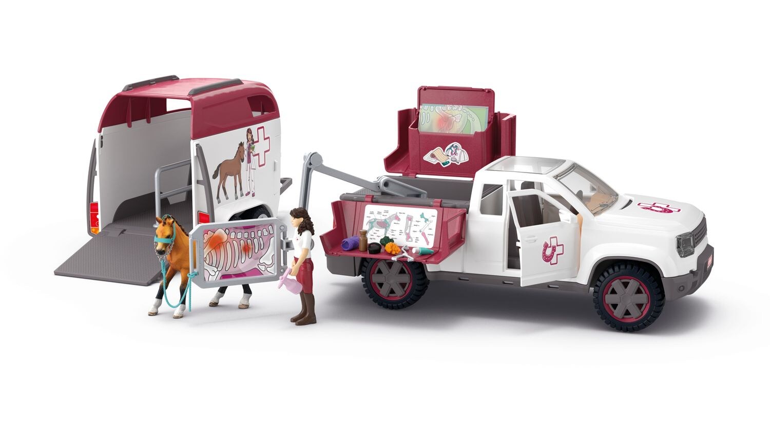 Schleich Mobile Tierärztin mit Anhänger