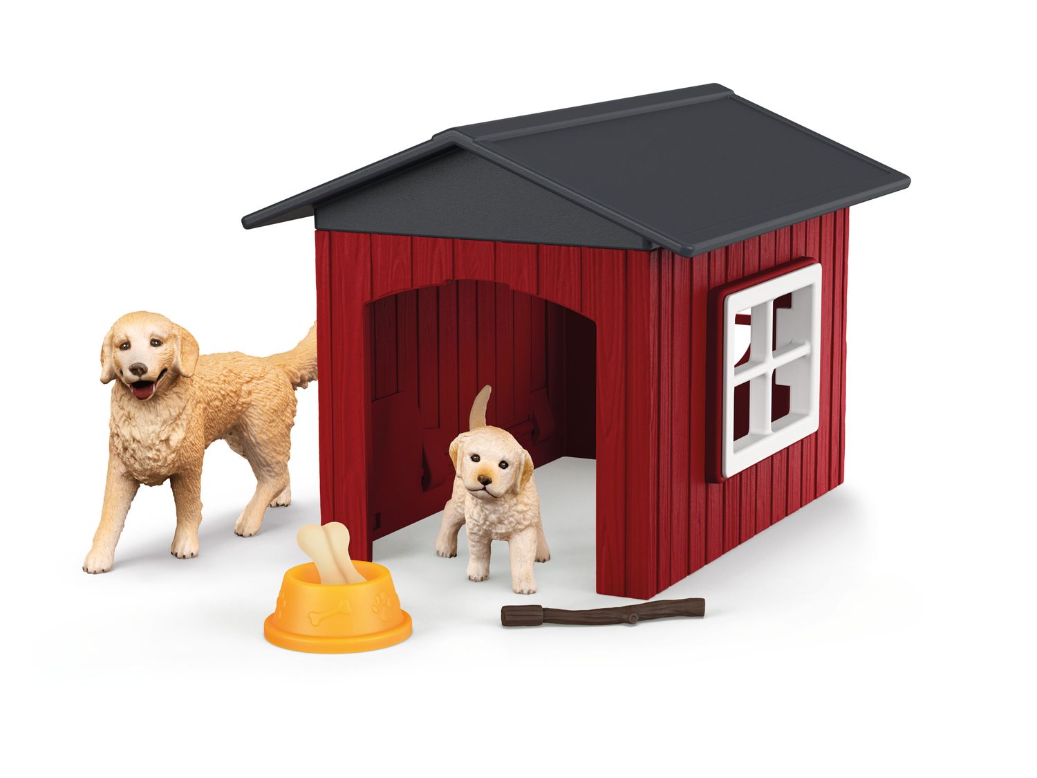 Schleich Hundeh&uuml;tte mit Goldenretrievern - Bild 1