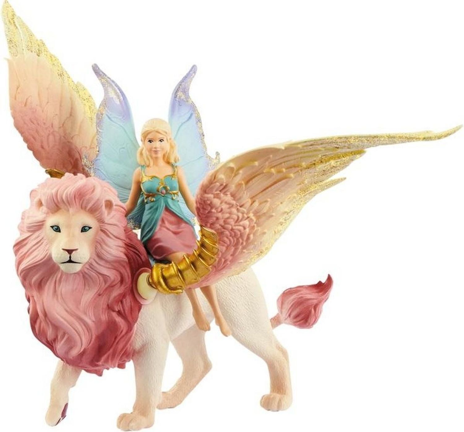 Schleich Elfe auf gefl&uuml;geltem L&ouml;we - Bild 1