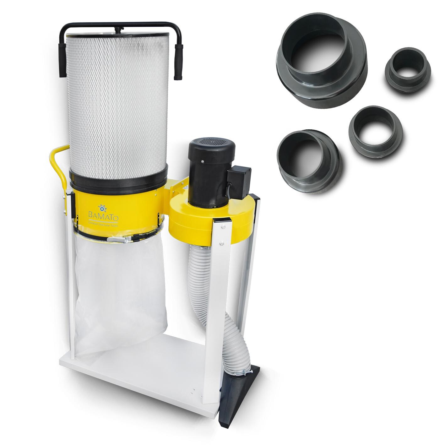BAMATO Absauganlage AB-1500CF mit Feinstaubfilter und Adapter Set (400V) | 04260537611711