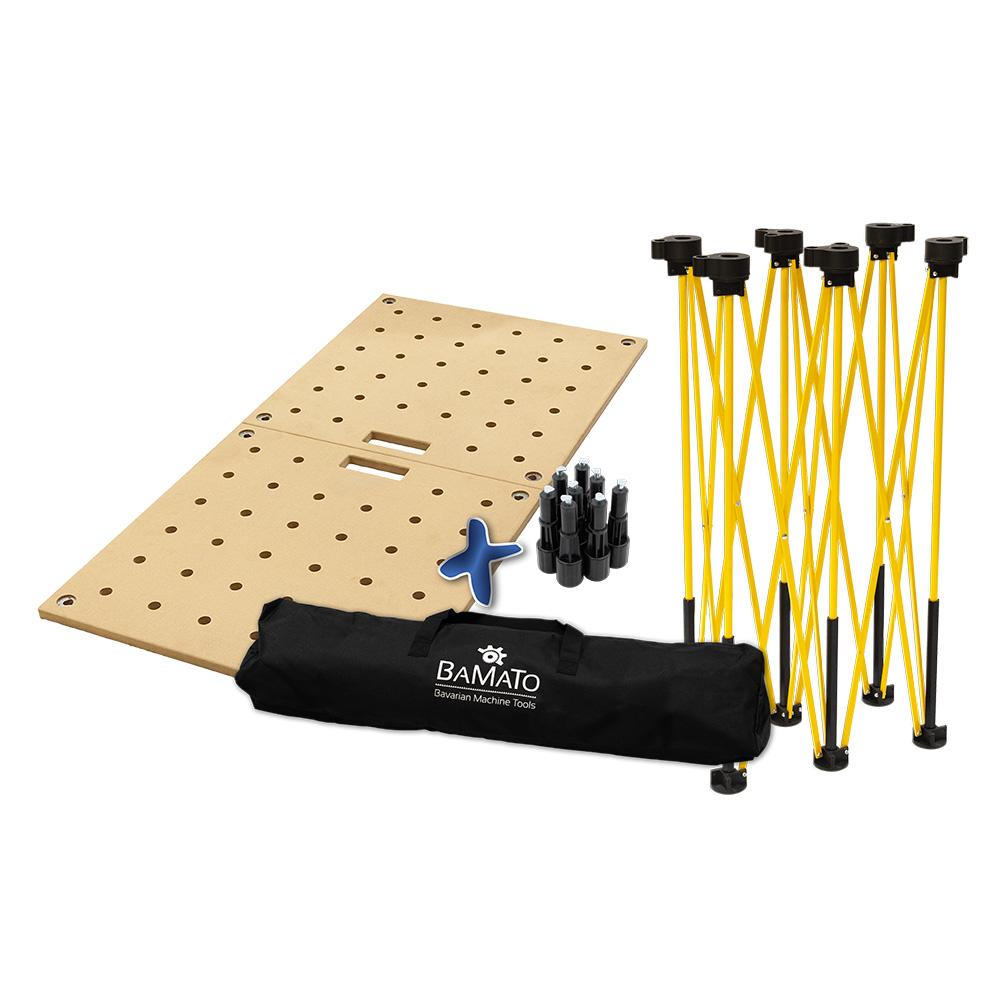 BAMATO faltbarer Arbeitstisch BAT-1100 + Tischplatte + Tragetasche - Bild 1