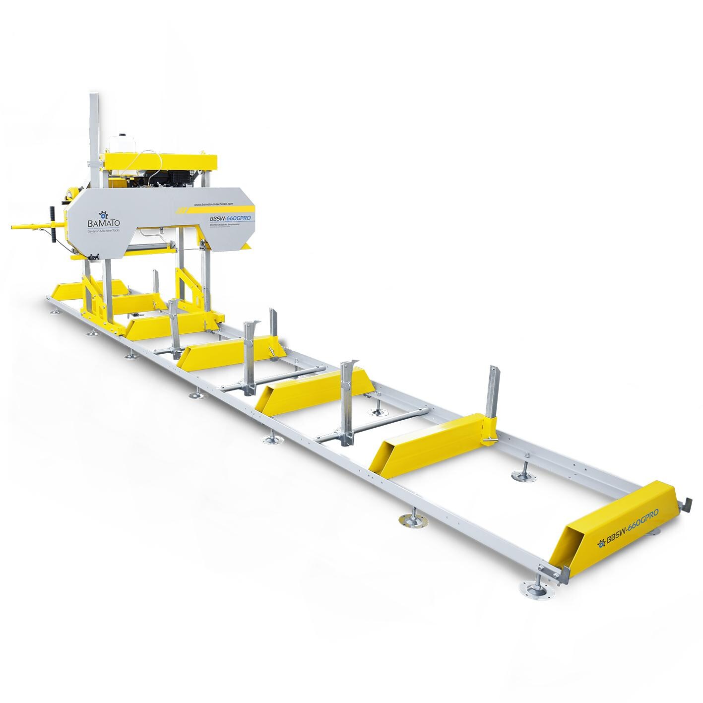 BAMATO Blockbandsäge BBSW-660GPRO mit Benzinmotor und elektrischer Höhenverstellung | 04260537614217