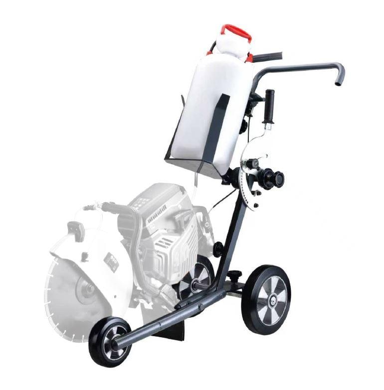 BAMATO Fahrwagen mit Wassertank f&uuml;r Betontrennschneider BCC-350 | Schnitttiefeneinstellung | 11 Liter Wassertank - Bild 1