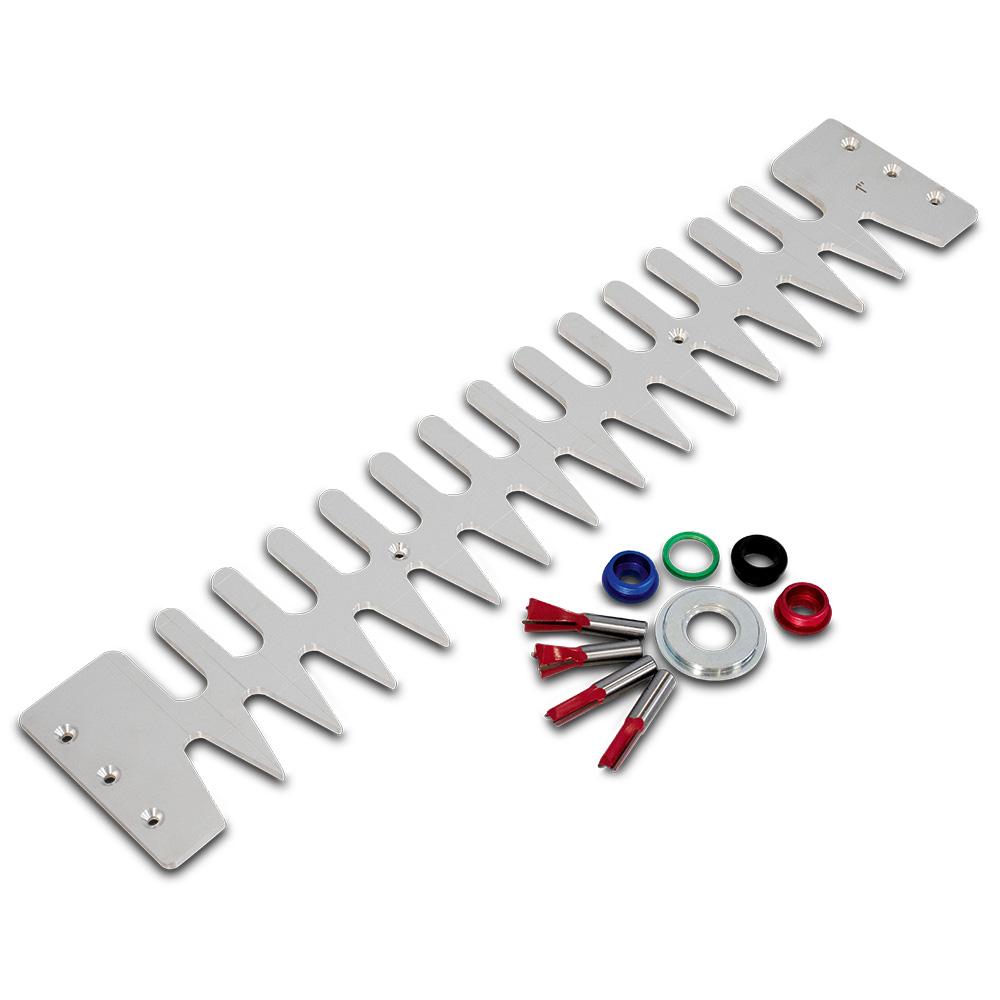 BAMATO 1" Schablone passend f&uuml;r Zinkenfr&auml;sschablone BFS-650 - Bild 1