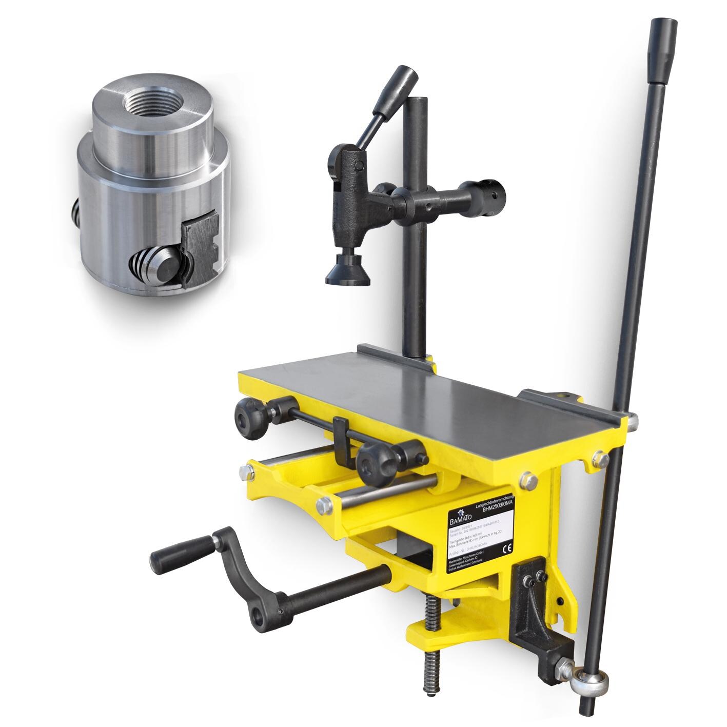 BAMATO Langlochbohrvorrichtung für BHM-250, BHM-250PRO, BHM-310 mit Westcott-Bohrfutter | 04260537613272