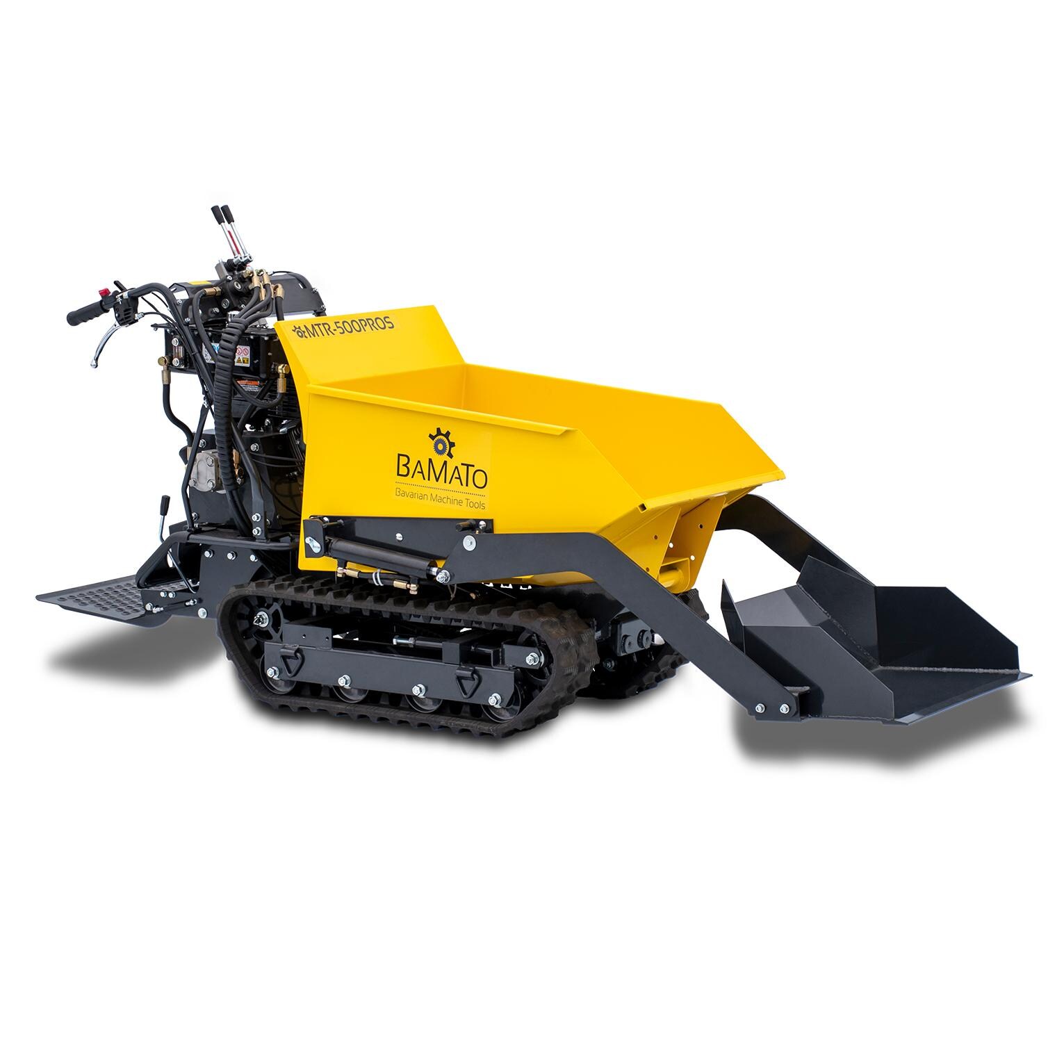 BAMATO Mini Raupendumper MTR-500PROS mit Kipphydraulik & Selbstladeeinrichtung | 04262436011180