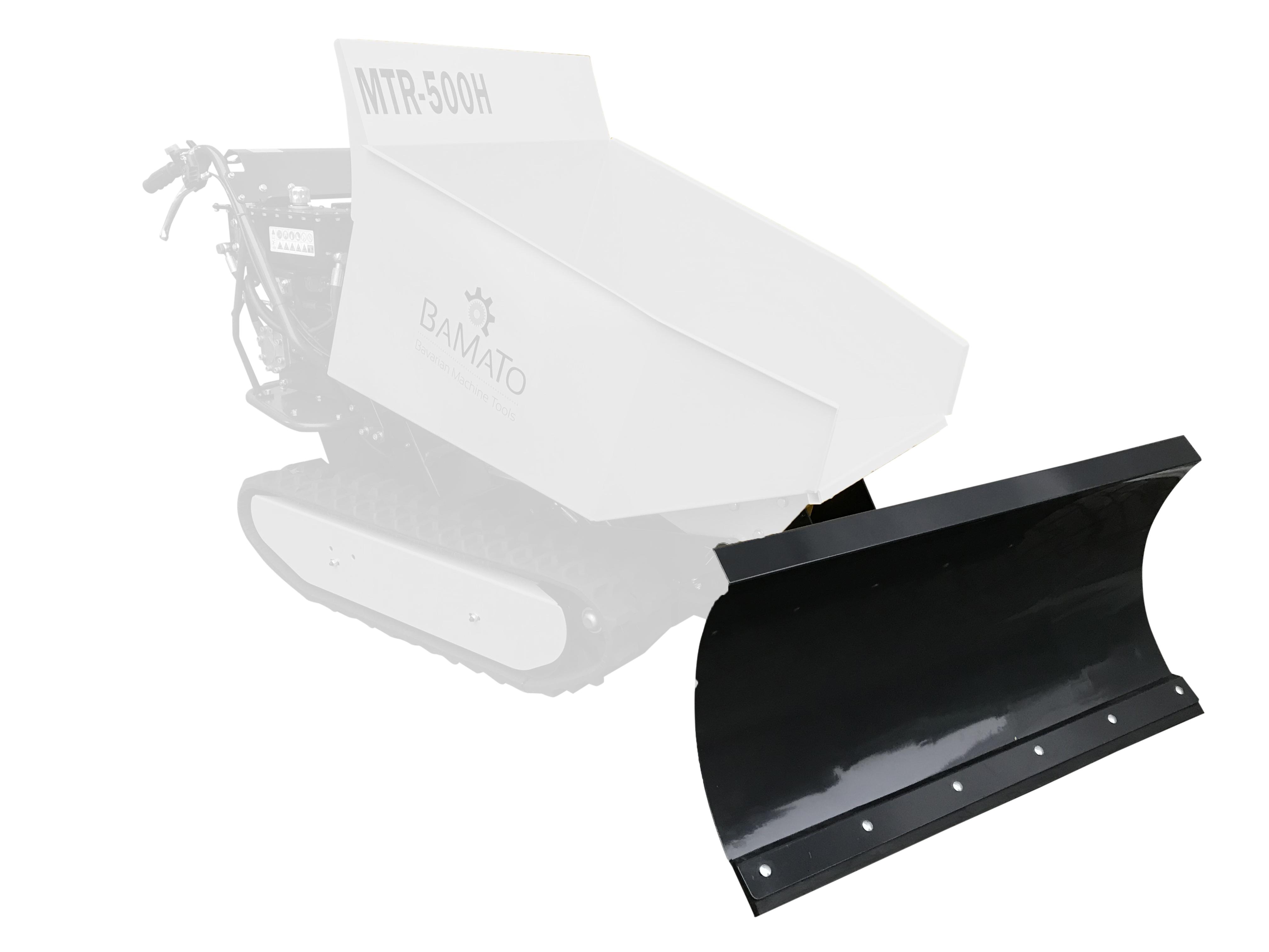 BAMATO h&ouml;henverstellbares Schneeschild f&uuml;r Raupendumper MTR-500H und MTR-500PRO - Bild 1