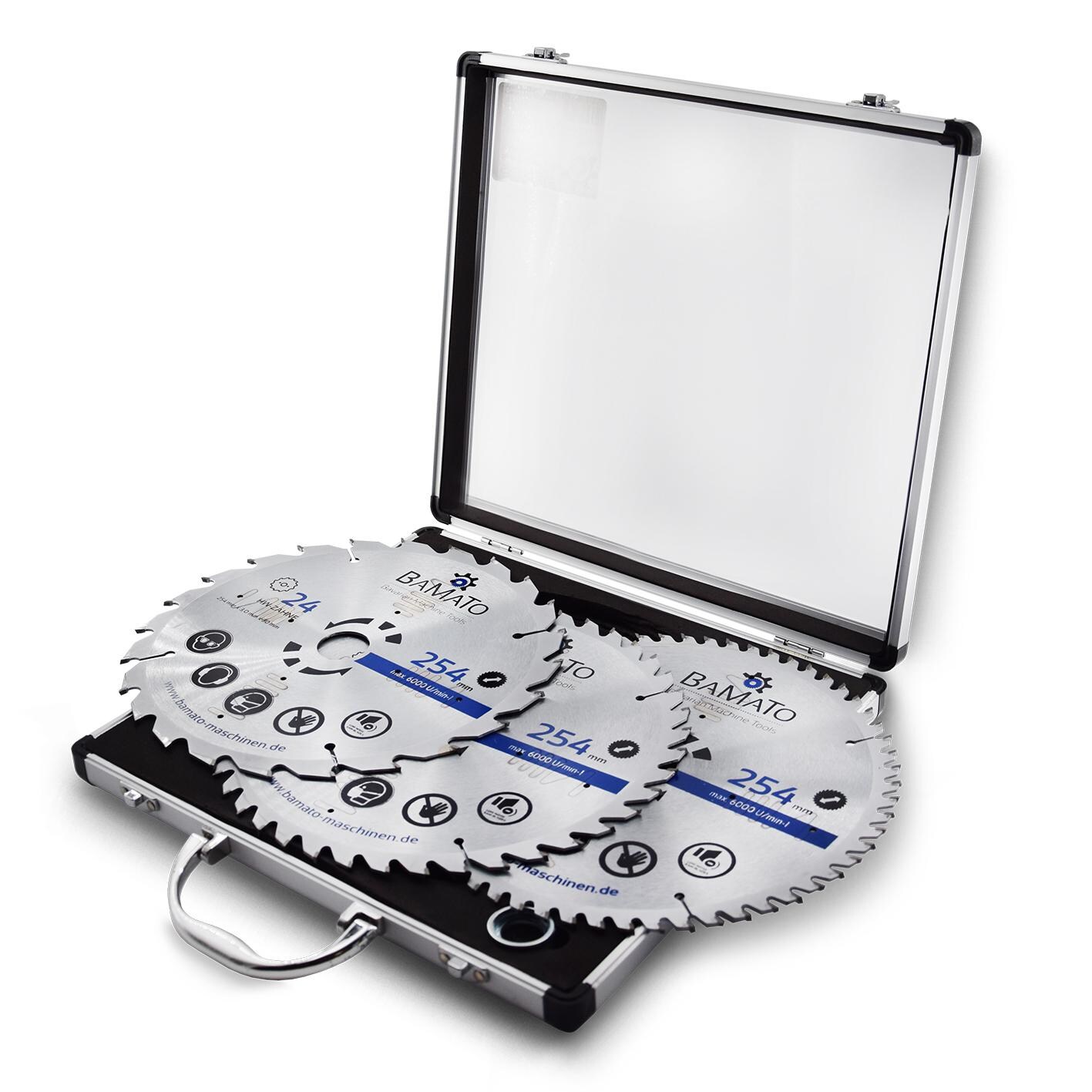BAMATO 3-tlg HM-Kreissägeblattset SBS254SET | 04260537613050