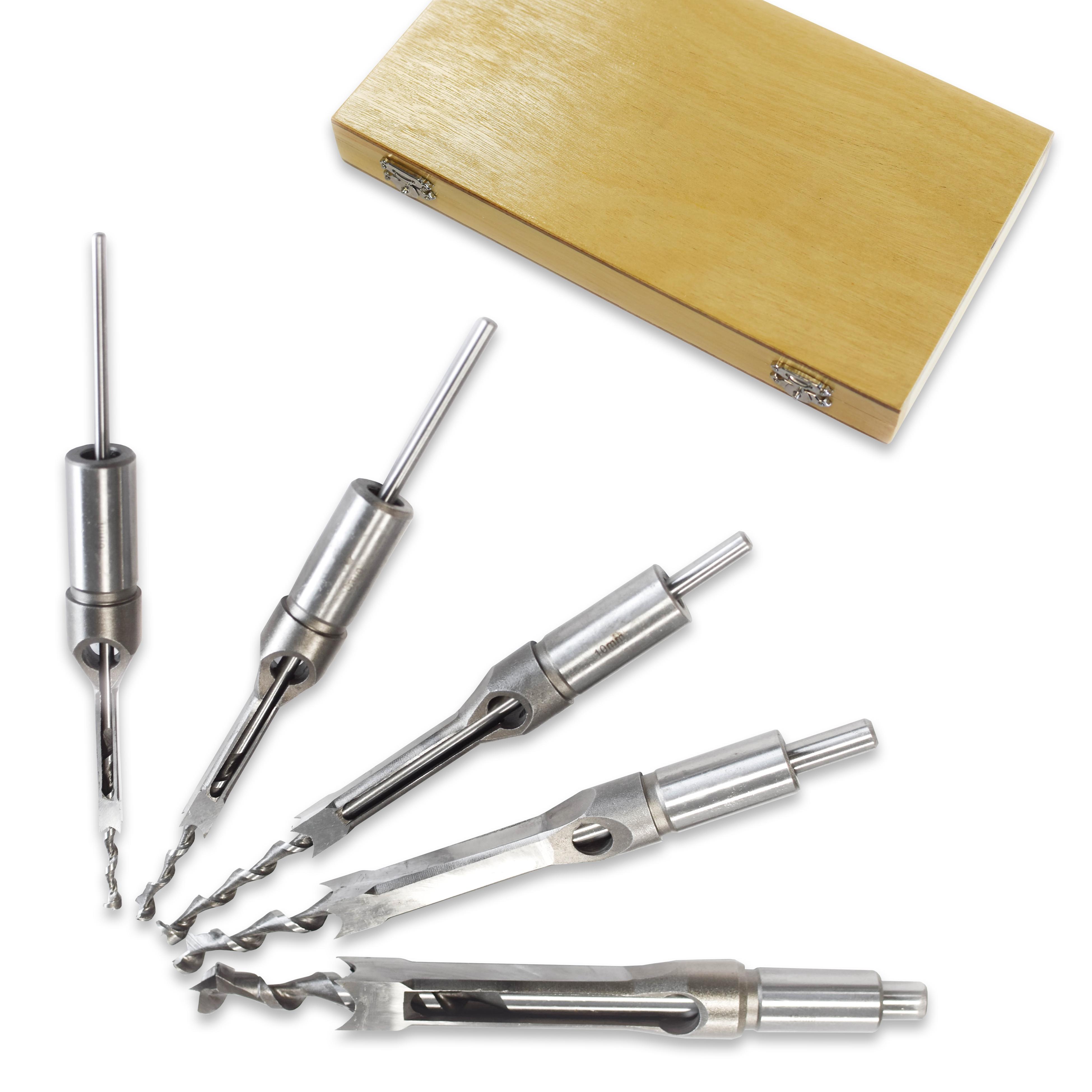 BAMATO 5-tlg. Stemmbohrerset in Holzbox - Bild 1