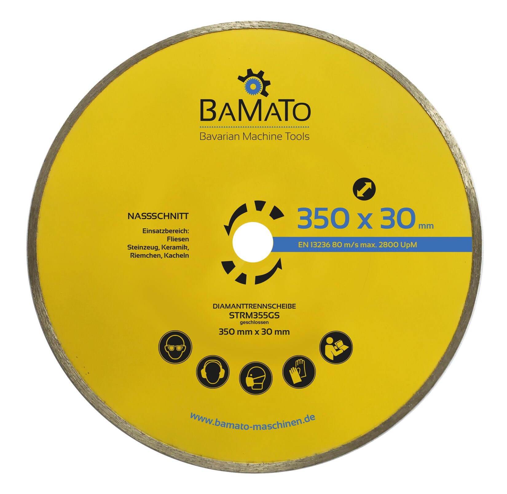 BAMATO Diamant Trennscheibe 355 x 30 mm STRM355GS | 04260537614972