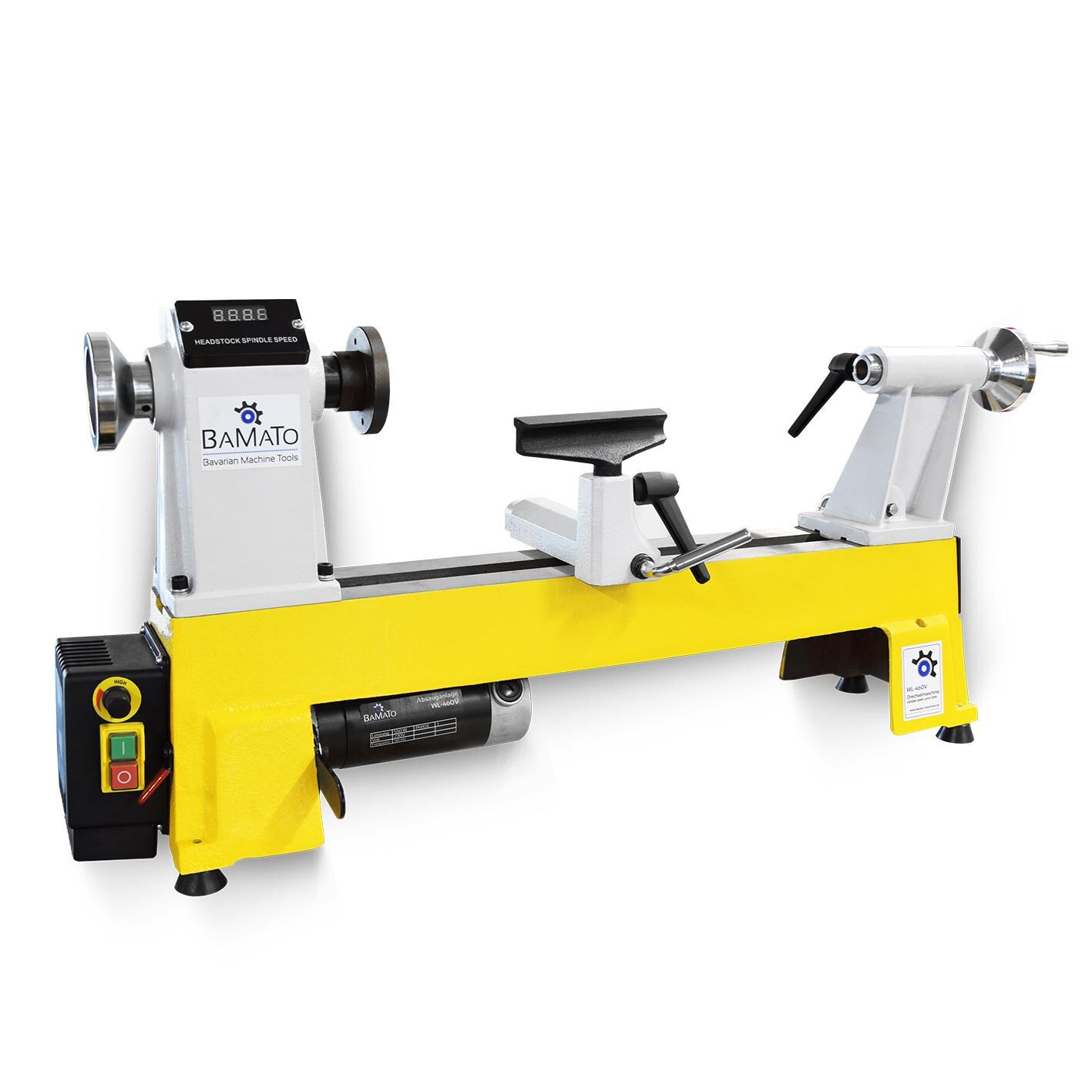 BAMATO Drechselmaschine WL-460V mit variabler Geschwindigkeit | 04260537611773