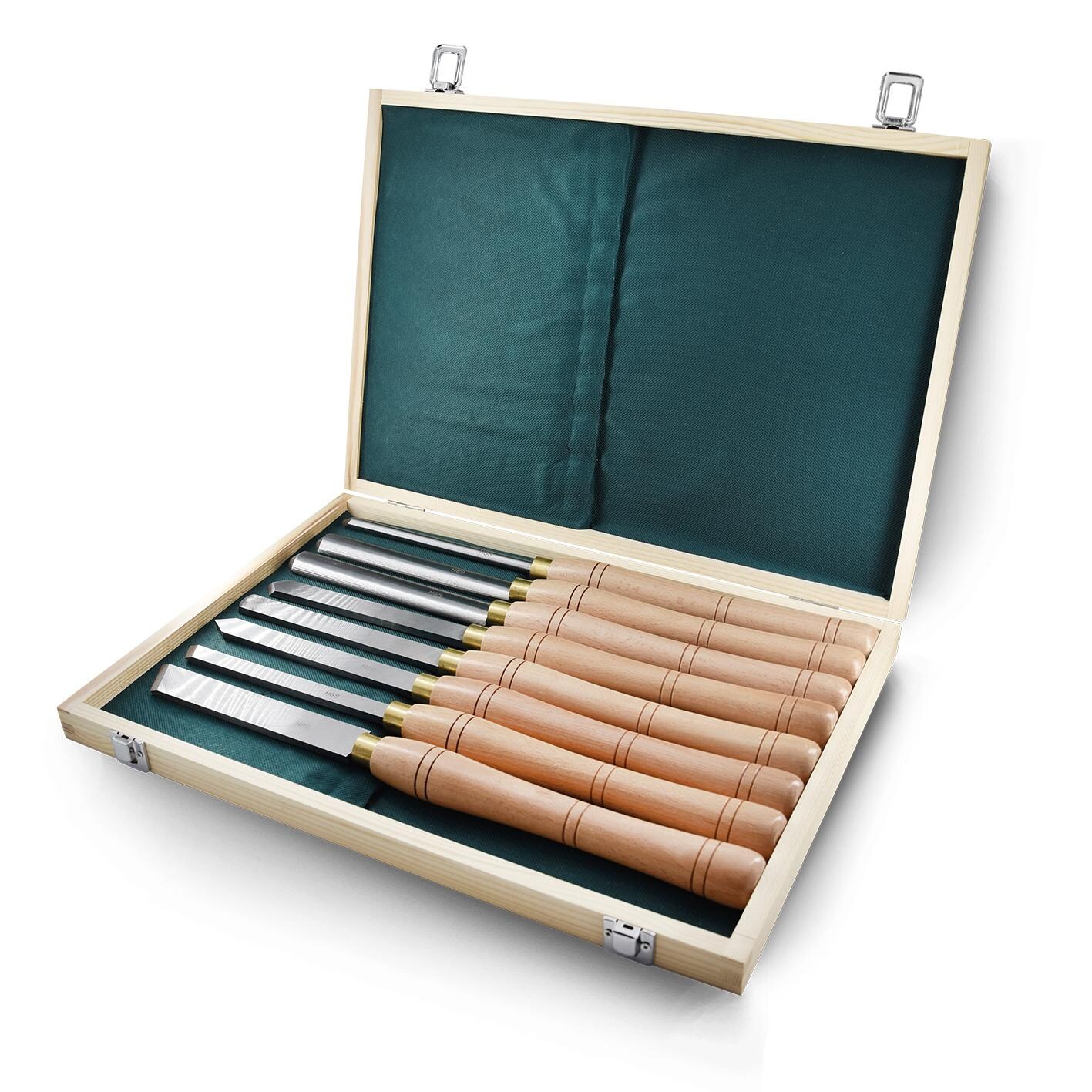 BAMATO HSS-Drechseleisen 8-teilig in Holzbox | 04260537612831